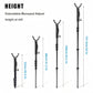 Shooting Stick with V Yoke, 22-62 inches Adjustable Aluminum Shooting Monopod for Hunting Rifles