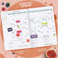 Clever Fox Wellness Planner - Weekly & Daily Health and Wellness Log, Food Journal & Meal Planner Diary for Calorie Counting, Notebook for Medical Condition Tracking, A5-Sized - Orange