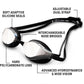 ARENA Unisex Python Racing Swim Goggles for Men and Women Anti-Fog No Leak Max Comfort Dual Strap, Mirror/Non-Mirror Lens