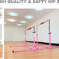 Gymnastics Double Horizontal Bars 3Play Parallel Bars Uneven Bars Gymnastics Training Kip Bar with 304 Stainless Steel Regulating Arms & Fiberglass Rail for Indoor Outdoor Home Club Use