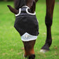 T TEKE Fine Mesh Horse Fly Mask w/No Ears, UV Blocking 3D Eye Visor with Extra Fleece Cushioned Forehead, Protection from Insect Pests