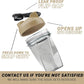 HELIMIX 1.5 Vortex Blender Shaker Bottle Holds Upto 20oz | No Blending Ball or Whisk | USA Made | Portable Pre Workout Whey Protein Drink Shaker Cup | Mixes Cocktails Smoothies Shakes | Top Rack Safe