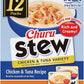 INABA Churu Stew for Cats, Side Dish Pouch with Vitamin E, 1.4 Ounces per Pouch, 12 Pouches, Chicken & Tuna Variety