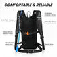 Nepest Hydration Backpack with 2L Water Bladder for Cycling, Water Backpack for Hiking Running, Lightweight Hydration Pack, Grey