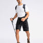 Pudolla Men's Hiking Cargo Shorts 9" Lightweight Outdoor Work Shorts for Men Travel Golf Camping Casual with 5 Zipper Pockets