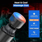 Massage Gun Deep Tissue with Heat and Cold Head, 6 Temperatures, 20 Levels & 10 Heads, Handheld Muscle Massager Gun with Carry Case, Portable Percussion Muscle Massager Gun (Black)