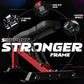 Mikolo Smith Machine, 2200lbs Squat Rack with LAT-Pull Down System & Cable Crossover Machine, Training Equipment with Leg Hold-Down Attachment