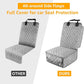 PETICON Waterproof Front Seat Car Cover 2 Pack, Full Protection Dog Car Seat Cover with Side Flaps, Nonslip Scratchproof Captain Chair Seat Cover Fits for Cars, Trucks, SUVs, Jeep, Gray (Gray)