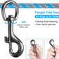 Tresbro Dog Camping Leash, 50ft/75ft/100ft Trolley System for Dogs up to 300lbs, Portable Lightweight Dog Runner Lead for Yard, Reflective Tie Out Cable for Camping, Courtyard, Park, Outside