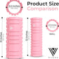 The Vinchu Foam Roller - Deep Tissue Massage Muscle Roller and Stretching Equipment for Sustainable Strength and Myofascial Trigger Point Release (Pink, L)