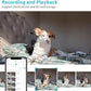 Pet Camera, 2K HD Dog Camera with Phone APP, 360° Pan/Tilt View Puppy Cam, One Click Call for Baby Monitor, MagivPix Night Vision,Motion Tracking Alarm with Cloud/Local SD -2 Pack