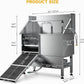 DWVO Professional Dog Bathing Station Stainless Steel 304 Pet Bathtub, 50in Dog Grooming Tub w/Right Door Ramp, 2 Storage Drawers, Grate, Pet Washing Station for Large, Medium, Small Pets