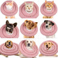 IDOMIK Dog Recovery Collar, Waterproof Soft Dog Cone After Surgery, Comfy Protective Elizabethan Collar Alternative for Dogs Cats, Adjustable Pet Neck Donut Cone Anti-Licking Biting Wounds,Pink,2XL