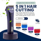 My Pet Command Professional Dog Grooming Clipper, Cordless Hair Trimmer, Brushless Motor, Heavy Duty Kit for Dogs Pets Cats, for Thick Coats, Low Noise, Light Weight