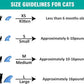 10x Colors / 100 pcs Cat Nail Caps | Cat Claw Covers with Adhesives and Applicators | Alpha (S)