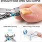 Toe Nail Clippers for Thick Nails - 5PCS Heavy Duty Toenail Clipper for Men, 37mm/16mm Wide Jaw Opening Nail Clippers