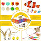 21-Piece Cat Toys Set, Interactive Tunnel, Balls, Mice, Feather Wands, Catnip Toys(Rainbow Cat Tunnel)