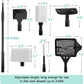 hygger 6-in-1 Aquarium Cleaning Tools, Multipurpose Fish Tank Cleaning Kit for 20-160 Gallon Tank with Telescopic Long Handle,6 Clean Heads