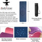 BodyForge Yoga Mat Thick Exercise Mat Thick 8mm TPE Eco-Friendly with Alignment Marks Non-Slip Extra Thick High-Density for Women and Men Workout Pilates
