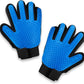 Pets First Dog Grooming Gloves Best Professional Deshedding, Brushing, Cleaning Mitt Tool for Small, Medium or Large Dogs & Cats. Fur & Hair Remover. Prevents Matted Coats. Soft Rubber Bristle Brush