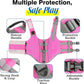 Pawaboo Dog Life Jacket, Reflective Dog Safety Vest Adjustable Pet Life Preserver with Strong Buoyancy & Sturdy Rescue Handle, Ripstop Dog Lifesaver Vests for Swimming, Boating, L, Pink