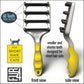 FUR4 deShedding Tool for Short Hair Cats - Innovative Cat Grooming Brush with 4 Composite Carbon Fiber Edges for Effective Fur Removal - Cat Hair Deshedder Brush for a Comfortable Grooming Experience