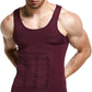 GKVK Mens Slimming Body Shaper Vest Shirt Abs Abdomen Slim