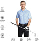 Men's Golf Polo Shirts Short Sleeve Striped Performance Moisture Wicking Dry Fit Golf Shirts for Men