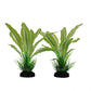 Silk Aquarium Plants for Betta Fish Tank, 2 Pcs 8 Inch Small Silk Aquarium Plant Aquatic Water Grass Decoration，Green-Yellow