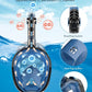 QingSong Full Face Snorkel Mask for Adults, Snorkeling Gear with Camera Mount, 180 Degree Panoramic View Snorkel Set Anti-Fog Anti-Leak