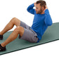 MICRODRY Deluxe Fitness Exercise Yoga Mat for Home & Gym, Extra Thick for High Impact Training, Multi Layered Skid Resistant Surface, Odor Neutralizing with Carrying Strap