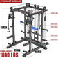 Power Cages Multi-Purpose Squat Rack with Cable Crossover System, Matching Weight Bench, Olympic Barbell Weight Set for Garage and Home Gyms