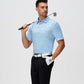 Esabel.C Jacquard Golf Shirts for Men Moisture Wicking Short Sleeve Performance Dry Fit Active Mens Polo Shirts