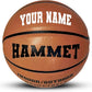 HAMMET Personalized Basketball - Customized Indoor and Outdoor Basketball with Your Name or Text - Ideal Gift for Son, Daughter, Boy or Girl
