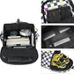 Kalesi Gym Duffle Bag Backpack 4-Way Waterproof with Shoes Compartment for travel Sport Hiking laptop (Checkerboard)