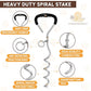 Heavy Duty Dog Tie Out Cable and Stake for Large to Extra Large Dogs Upto 150 LBs – Anti-Tangle, Rust-Resistant, 360° Swivel Leash System – 18 Inches Spiral Anchor and 7mm 30 FT Long Leash