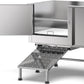 Flying Pig 62" Stainless Steel Pet Dog Grooming Bath Tub with Walk-in Ramp & Accessories (Left Door/Right Drain)