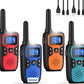 Wishouse Walkie Talkies for Adults Long Range-Rechargeable 4 Pack 2 Way Radios, Hiking Accessories Camping Gear Xmas Birthday Gift for Kids Family with Lamp,SOS Siren,NOAA Weather Alert,Easy to Use