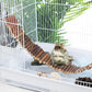 Hamiledyi Hamster Suspension Bridge Rat Long Bendy Bridge Wooden Climbing Ladder Cage Accessories for Syrian Hamster Gerbil Mouse Rat(21.6x2.7 inch(L*W))