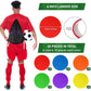 60 Pcs Poly Spot Markers Non-Slip Rubber Floor Dots for Gym, Flat Cones Agility Markers Poly Dots for Gym Floor Spot Markers for Sports Soccer Basketball Speed Agility Training Dance Classroom