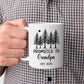 Personalized Grandpa EST 2026 Accent Mug Gift For New Grandad Grandfather, Customized Promoted To Grandpa White Coffee Mug 11 Oz 15 Oz, Pregnancy Announcement Travel Cup Gift For Pawpaw From Family