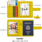 Melsbrinna RFID Passport Holder for Travel Women/Men, Cute RFID Blocking Wallet with Card Slots, Travel Wallet/Passport Case (1, Yellow)