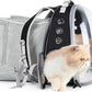 Lollimeow Cat Carrier Backpack, Bubble Expandable Backpack Carrier, Pets and Small Dogs,Airline-Approved, Designed for Travel, Hiking, Walking & Outdoor Use (Square Back Expandable-Black)