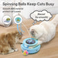 ORSDA Cat Toy, 3-in-1 Automatic Interactive Electronic Moving Ambush Feather, Fluttering Butterfly, Track Balls, USB Rechargeable Powered Smart Indoor Exercise Kicker