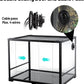 34 Gallon Reptile Tank, Glass Reptiles Terrarium 24" x 18" x 18", Sliding Door, Top Ventilation, Cable Pass, Humidify Hole, Glass Reptile Cage Habitat for Bearded Dragon, Lizard, Snake, Gecko