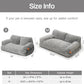 MEWOOFUN Cat Bed for Indoor Cats, Washable Dog Beds for Small Medium Dogs & Cats, Fluffy Cat Couch with Non-Slip Bottom (Grey, 33.5" L x 25.6" W x 11.5" Th)