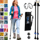 York Nordic Motivator Walking Poles for Balance and Rehab - Patented Stability Grips - Lightweight, Adjustable, and Collapsible - 2 Pieces Adjustable w/flip Locks - Heights 4'6" up to 6'2" - 230 lbs