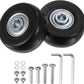 uxcell Replacement Luggage Wheels 43x18mm Suitcase Wheel Repair Kits Include 2 PU Bearing Wheels & Washers, Wrenches & Axle Screw for Trolley Bag, Inline Skate and Caster Board