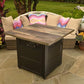 DualHeat by Endless Summer, The Harris, 38" Square Propane Gas Outdoor Fire Pit/Patio Heater
