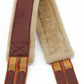 Jeereal Fleece English Girth | Breathable Horse Girth for English Saddle with Double Heavy Duty Elastic - Genuine Leather and High-Strength Webbing Stitched